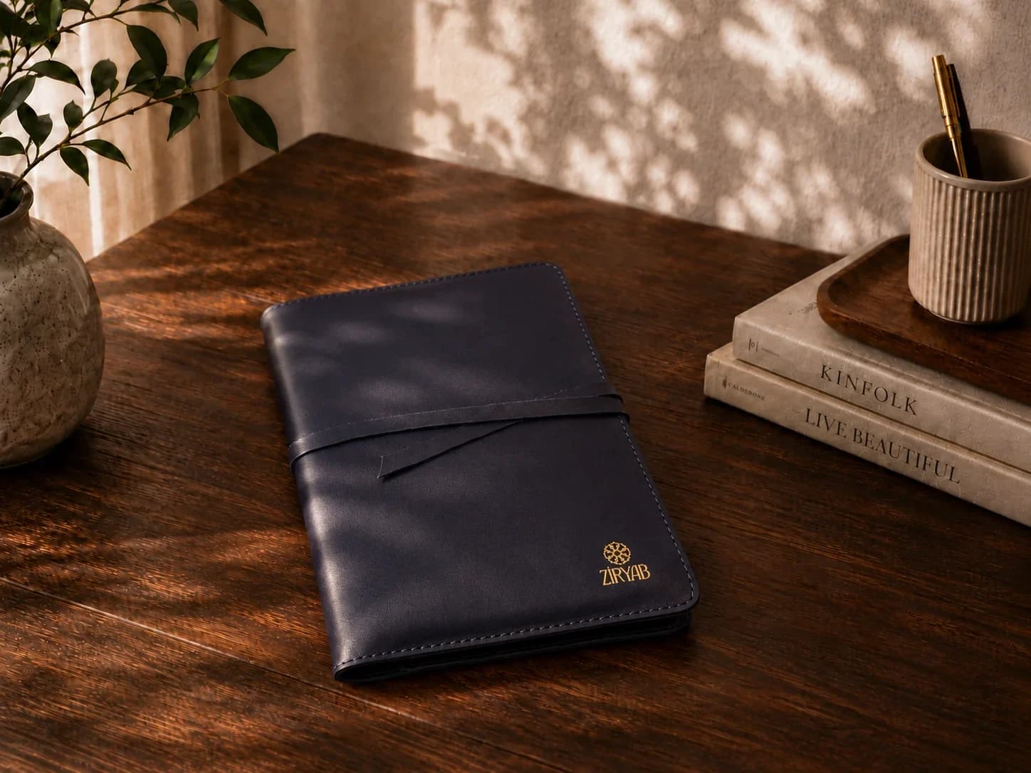 Organizer aus echtem Leder
