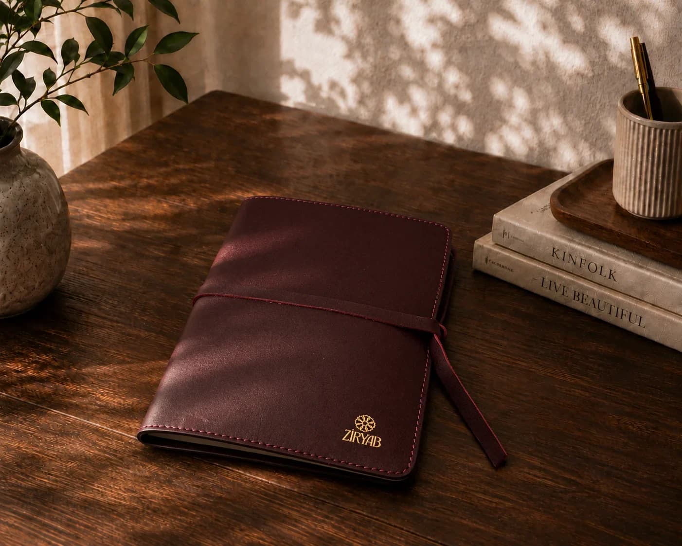 Organizer aus echtem Leder